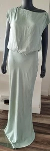 Reiss Rupa Draped Maxi Dress, Sage Green Size Uk 10 Rrp£268 - Picture 1 of 11