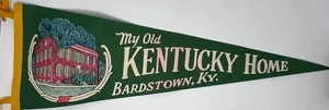 Vintage My Old Kentucky Home Bardstown KY Filz Wimpel 50er - 60er Jahre - Bild 1 von 1