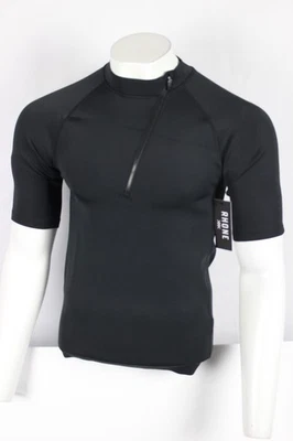 Rhone Hombre Freeride Rashgaurd Cremallera Manga Corta Negro 101876 001 Foto 1 de 4