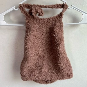 NWOT SKIMS Rose Clay Cozy Knit Halter Bra Top Size Small - Picture 1 of 6