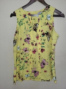 Ladies Tunic - Red Herring - Size 12 - Yellow Floral & Butterfly Design - Picture 1 of 10