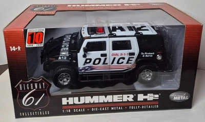 Hummer H2 Highway 61 Diecast 1:18 Police Car - Image 1 of 4