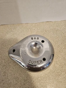 Cubierta de filtro de aire S&S 378 SUPER Harley Shovelhead Evo Ironhead Sporster de colección - Imagen 1 de 5