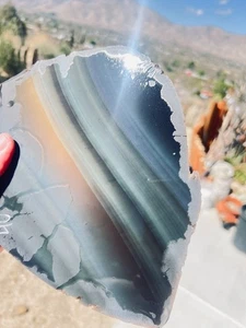 Top Quality Rainbow Obsidian Big Lapidary Slab from Oregon 2.1lbs - Picture 1 of 14