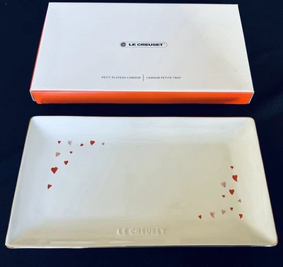 LE CREUSET L’AMOUR BANDEJA SAN VALENTÍN GRES BLANCO NUEVA EN CAJA Foto 1 de 2