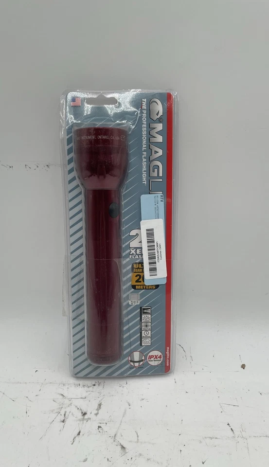 Linterna de xenón Maglite 2 celdas D roja IPX4 resistente al agua 27 lúmenes Foto 1 de 4