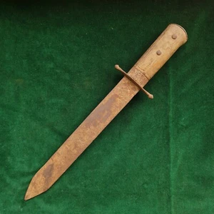 ANTIQUE ORIG. AMERICAN CIVIL WAR ERA CONFEDERATE FIGHTING BOWIE KNIFE DAGGER - Picture 1 of 11