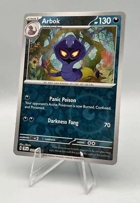 101/162 Arbok - SV05 Temporal Forces - Reverse Holo NM Pokemon - Image 1 of 2