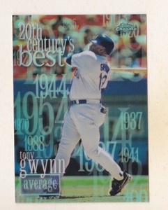 2000 Topps Chrome Tony Gwynn REFRACTOR 20th Century Best San Diego Padres