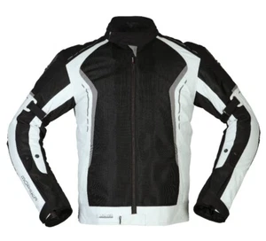 Herren Motorrad Jacke S - Modeka Khao Air wasserdicht - schwarz-hellgrau - Bild 1 von 4