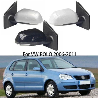 Espejo retrovisor lateral puerta auto apto para Volkswagen VW Polo año 2006-2011 Foto 1 de 4