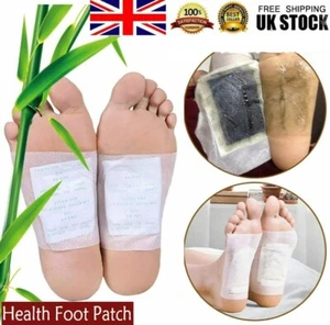 50 x Detox Foot Patches Pads Body Toxins Feet Slimming Cleansing Herbal UK Patch - Picture 1 of 11