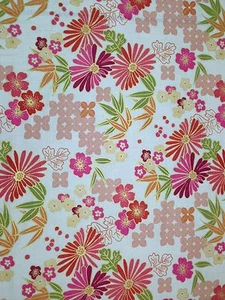 TELA CORTINA DE LINO FLORAL ROSA CAQUI RICHLOOM BEIJING POR YARDA 54"W - Imagen 1 de 5