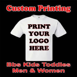 10Dz 11Dzs 12Dzs Screen Printing WHITE Ts 1Color 1Setup Logos Images All Sizes - Picture 1 of 3