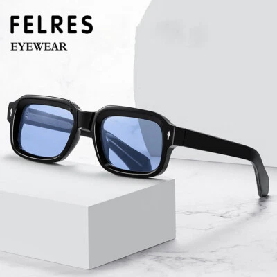 Gafas de sol clásicas polarizadas cuadradas para hombres mujeres montura gruesa UV400 Foto 1 de 4