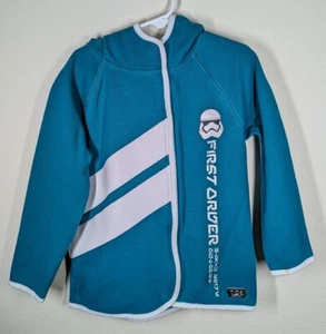 Star Wars Galaxy's Edge Storm Trooper First Order Full Zip Hoodie Youth Size S - Picture 1 of 10