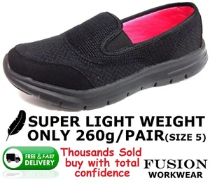LADIES,WOMEN'S WORK SHOE,VERY LIGHT,CARER,KITCHEN,ADMIN,OFFICE,UNIFORM,NHS,NURSE - Picture 1 of 7