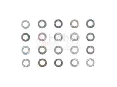 Tamiya 10309 Silver 2mm Washer (Small, 20 Pcs.),(Scania/MAN/Mercedes-Benz/Volvo) - Image 1 of 3