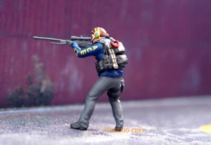 toy figure 1/64 FBI POLICE vs Bank robber fit 1:64 car street diorama IN STOCK - Picture 1 of 7