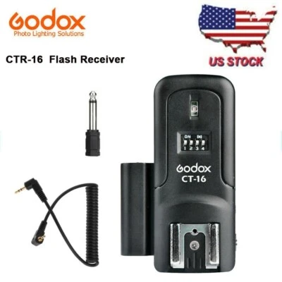 US Godox CTR-16 Wireless Studio Flash Receiver for CT-16 Canon Nikon Pentax - Image 1 of 4