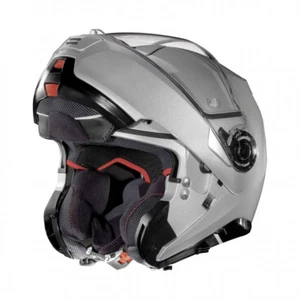 CASCO HELMET MODULARE N100-5 CLASSIC N-COM ARGENTO NOLAN SIZE XL - Foto 1 di 1