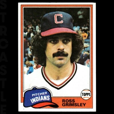 1981 Topps - Ross Grimsley #170 Cleveland Indians ⚾ Baseball Card - Image 1 of 3