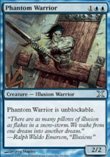 1x Phantom Warrior MTG 10th Edition NM Magic Regular