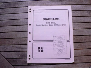 Schemi carrelli elevatori Hyster Technical Pubs H40-60XL numero di serie codice B177/C177 - Foto 1 di 2