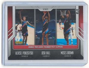 POKUSEVSKI/HALL/BROWN RC 2020-21 Panini Instant /165 ROOKIE #185 THUNDE ID:16168 - Picture 1 of 2