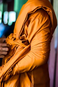 Buddhist Monk Robe and Shawl Set, Meditation attire, gift for Monk 100% Cotton - Picture 1 of 9