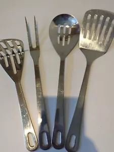 ROSTFREI HÄNGENDE KÜCHENUTENSILIEN SET - 4 Stück Top Zustand - Bild 1 von 10