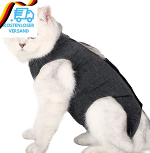 LIANZIMAU Katzenbody Nach Op Mit Anti-Licking Für Bauchwunden Soft Home Indoor P - Bild 1 von 12