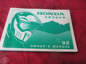 Honda Motorcycles 1995 XR200R Owner's Manual 120924 - Bild 1 von 8