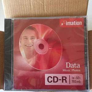 Paquete de 10 medios de almacenamiento Imation CD-R 700 MB 52 X 80 min en estuches joyeros #17331 NUEVO - Imagen 1 de 4