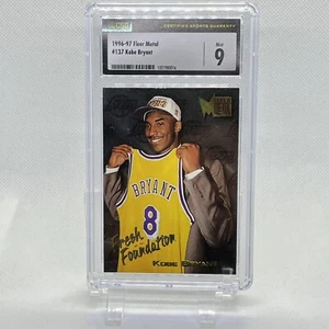 1996 Fleer Metal Kobe Bryant HOF ROOKIE RC #137 CSG 9 MINT - Picture 1 of 5