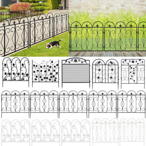 5X Decorative Garden Fence Panel Rustproof Wire Metal Border Edging Dog Barrier 