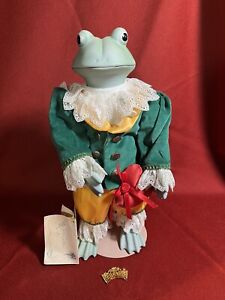 1997 Goebel Betty Jane Carter Prince Patrick Pondhopper Frog Doll Porcelain 
