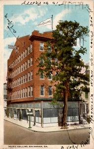 Savannah GA Hotel Collins 1920s Georgia Postcard Now Renamed the Planters Inn - Picture 1 of 7