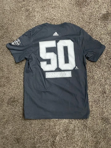 Adidas St Louis Blue All Star Game 2020 Binnington Men’s T-Shirt Sz Small Cover