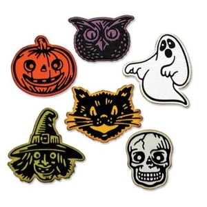Tim Holtz Sizzix Thinlits Die ~ RETRO HALLOWEEN ~ 666000 - Bild 1 von 4