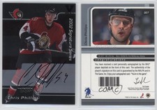 2001-02 ITG Be A Player Signature Series Vault Black Chris Phillips #007 Auto