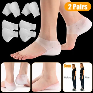6CM Concealed Footbed Enhancers Invisible Height Increase Silicone Insoles Pad - Picture 1 of 10