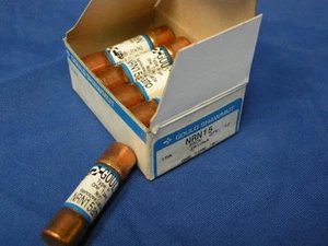 NEW LOT OF 10 PCS GOULD SHAWMUT NRN15 FUSE'S 15A 250V - Foto 1 di 6