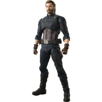 BANDAI S. H. Figuarts Avengers Captain America Infinity War Figure JAPAN - Image 1 of 4