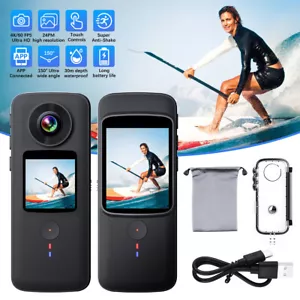 4K HD Wifi Action Camera Waterproof Vlog Sports Selfie Premium Kit for INSTA 360 - Picture 1 of 18