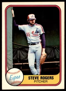 1981 Fleer - #143 Steve Rogers Montreal Expos Baseball Card - Picture 1 of 2