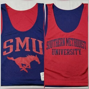 SMU Southern Methodist University Reversible Custom Unisex Pinnie Jersey Tank - Picture 1 of 7