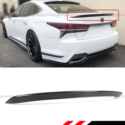 FOR 2018-2021 LEXUS LS500 LS500H AR STYLE VIP REAL CARBON FIBER TRUNK SPOILER - Image 1 of 4