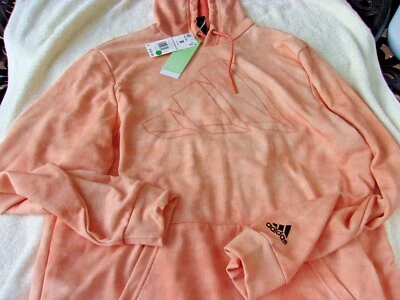 NUEVO CON ETIQUETAS Adidas Primeblue Jersey con Capucha, Hombre S, $60, Naranja, Algodón, Mezcla de Poliéster Foto 1 de 4