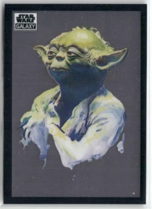 Yoda Starwars Topps Chrome Galaxy 2022 Base Card #7 - Picture 1 of 2